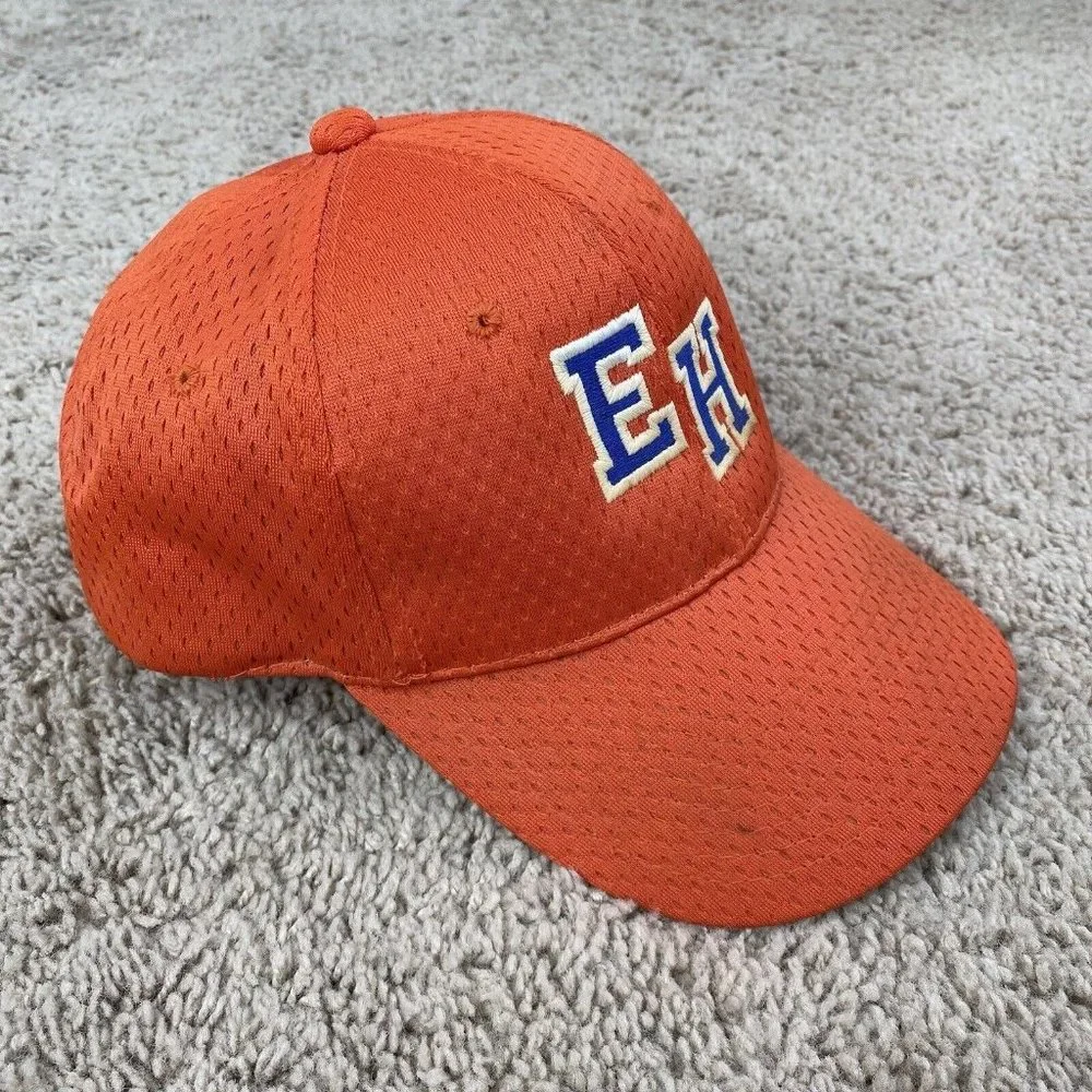 Team MLB Outdoor Cap EH Hat Orange Purple Letters Adjustable‎ Baseball Hat.